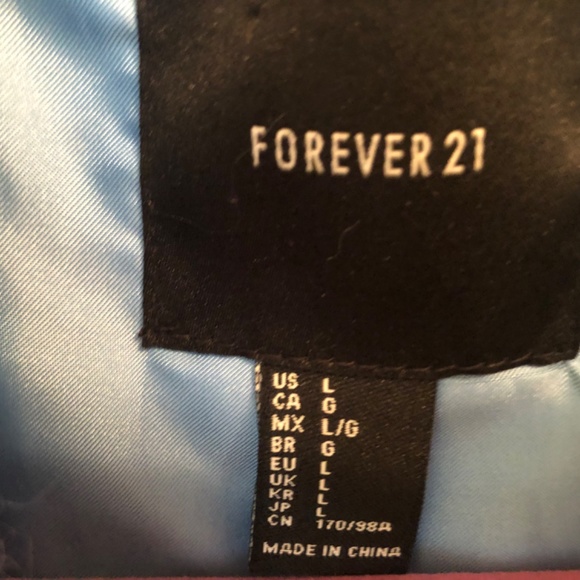 New Forever 21 Powder Blue Winter Coat w/ Matching Lining - Picture 2 of 7